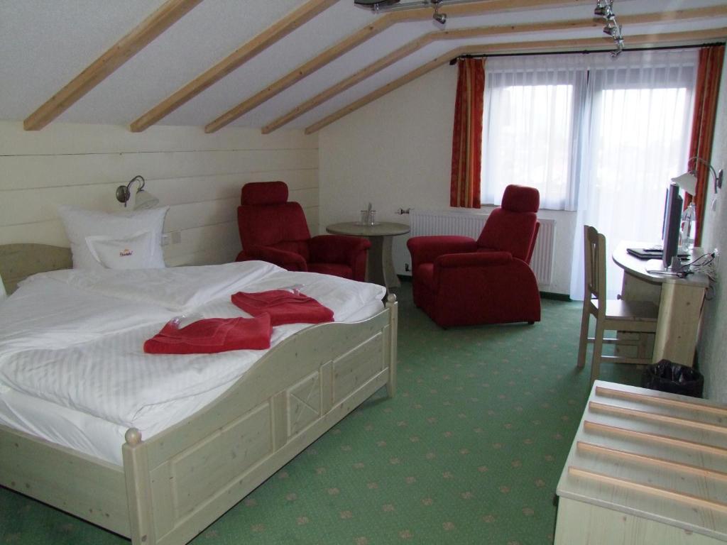 Hubertushof Hotel Garni Oberstaufen Oda fotoğraf
